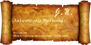 Jaloveczky Melinda névjegykártya